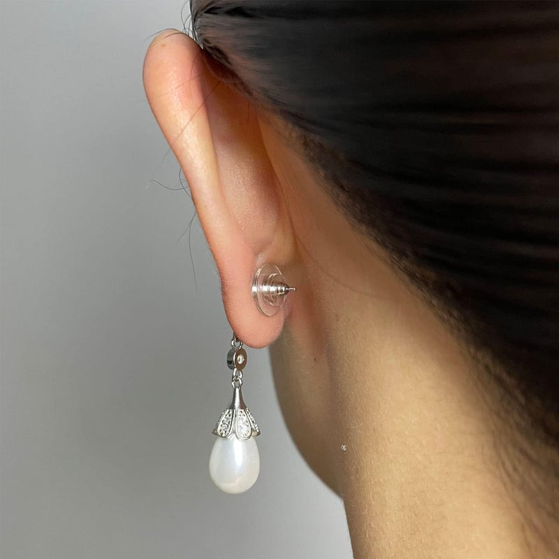 DELECOE 925 Silver Earring Backs,18K Gold Plated Locking Secure Earring Backs for Studs/Droopy/Heavy Earrings,No-Irritate Hypoallergenice Backing 6pcs(Gold) - Image 3